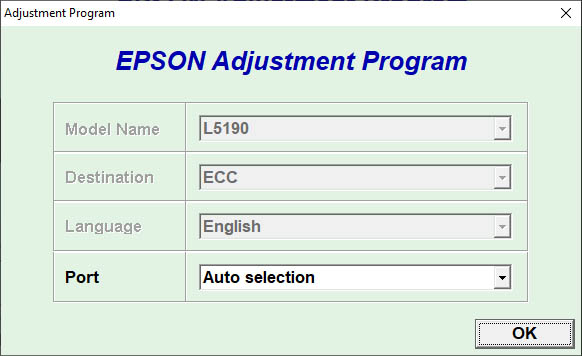 รีเซ็ต reset Epson L5190